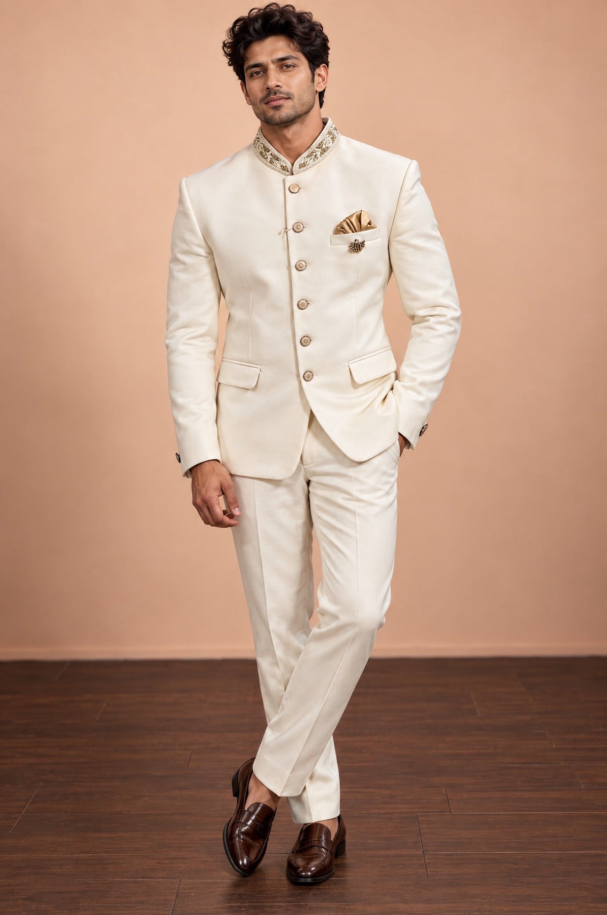 White Mens Blazer Suit