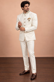 White Mens Blazer Suit
