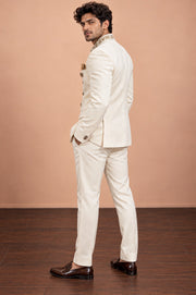White Mens Blazer Suit