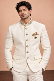 White Mens Blazer Suit