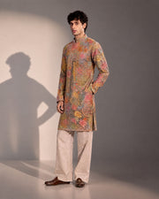 Multi Color Embroidered Kurta Pajama for Men
